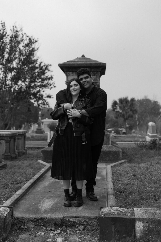 moody cemetery engagement session