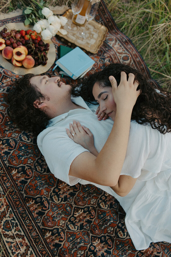 Hill country engagement photos at cibolo nature center in boerne tx