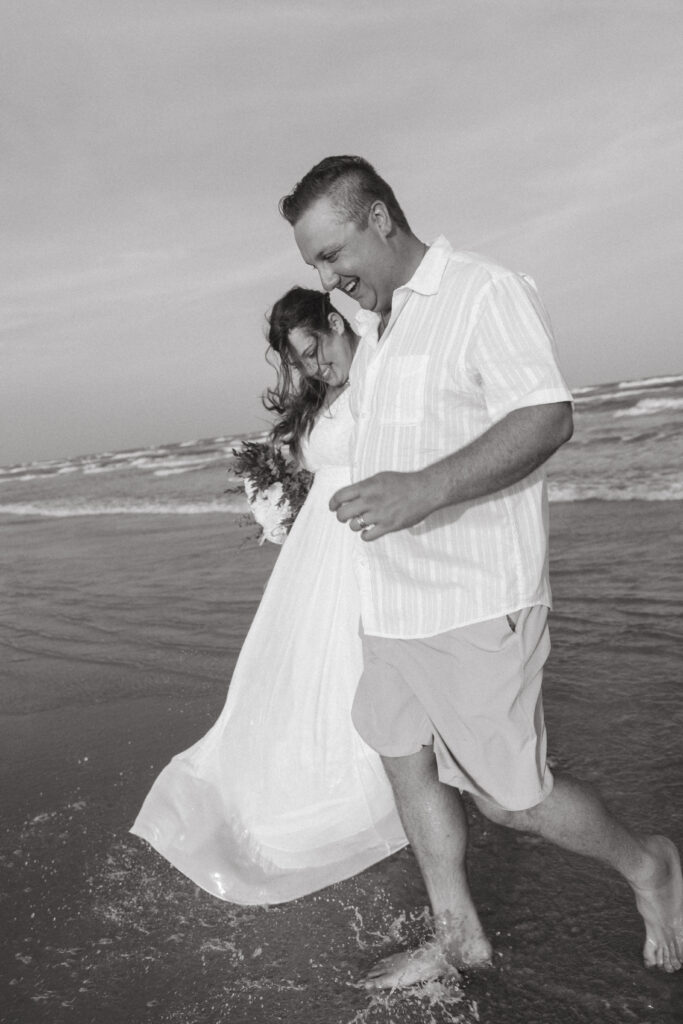 Intimate port aransas wedding