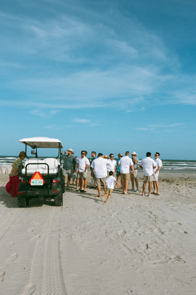 Intimate port aransas wedding