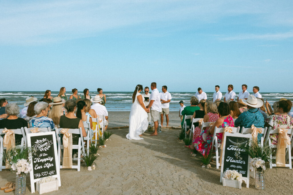 Intimate port aransas wedding