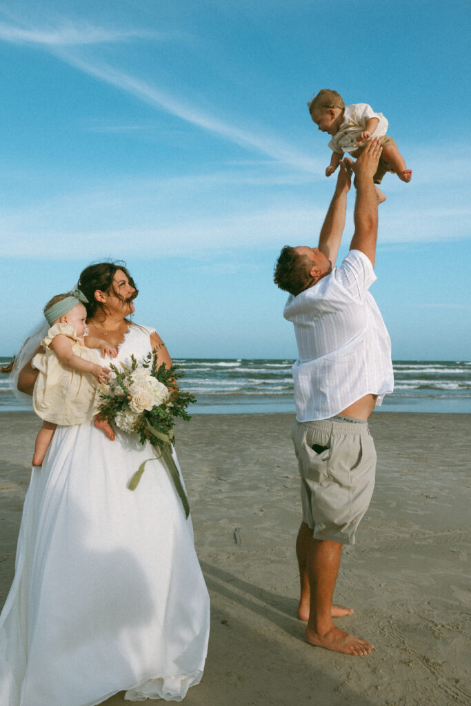 Intimate port aransas wedding
