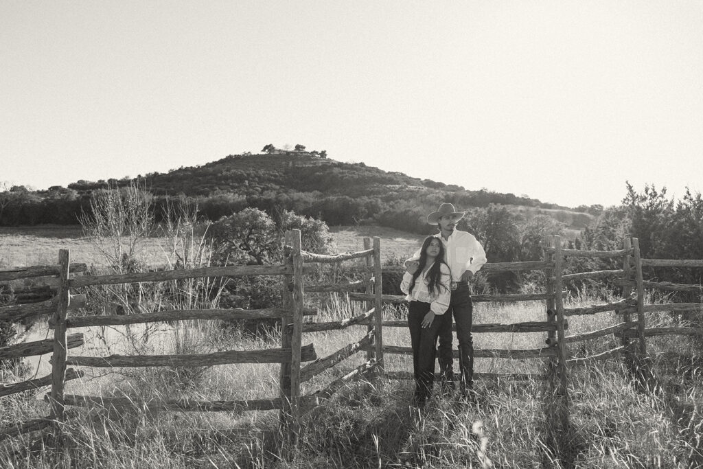 hill country engagement photos at joshua springs preserve