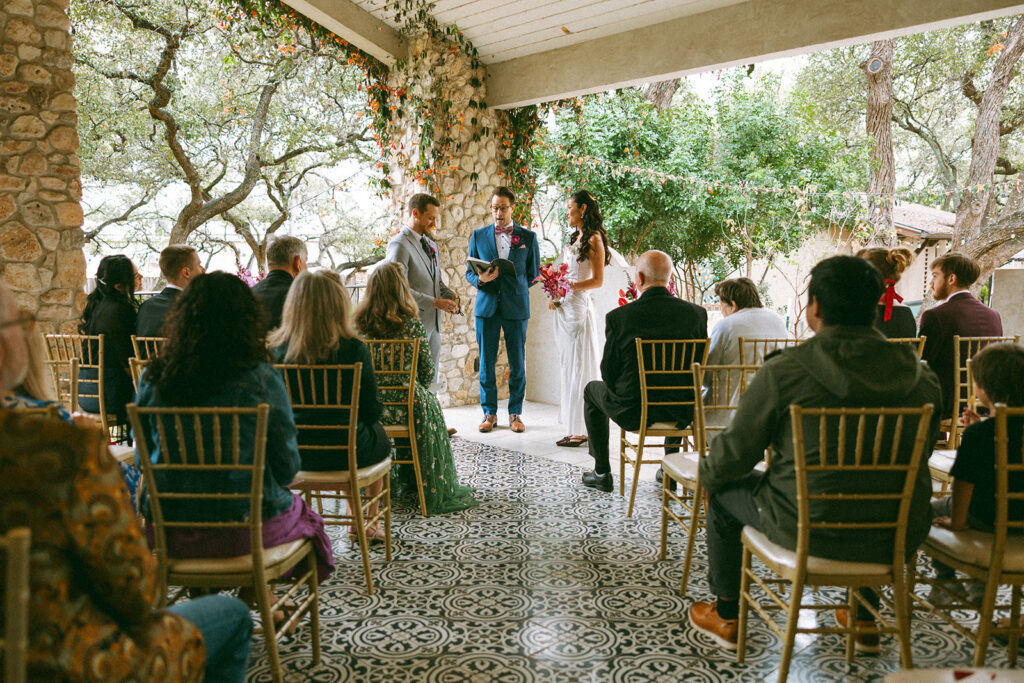 intimate wedding at the Veranda in San Antonio Texas