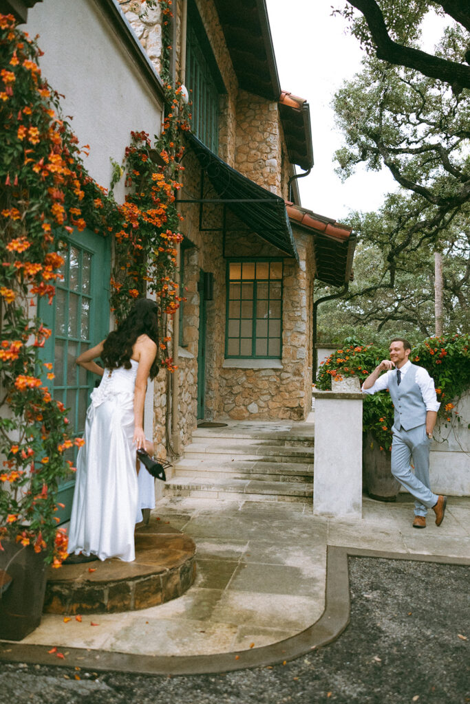 intimate wedding at the Veranda in San Antonio Texas