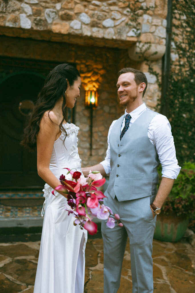 intimate wedding at the Veranda in San Antonio Texas