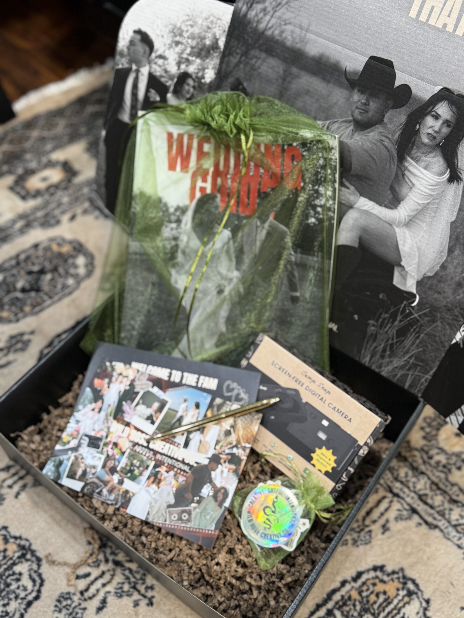 Wedding photographer welcome box